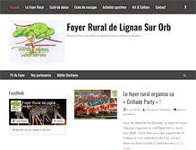 Tablet Screenshot of foyer-rural-lignan.fr